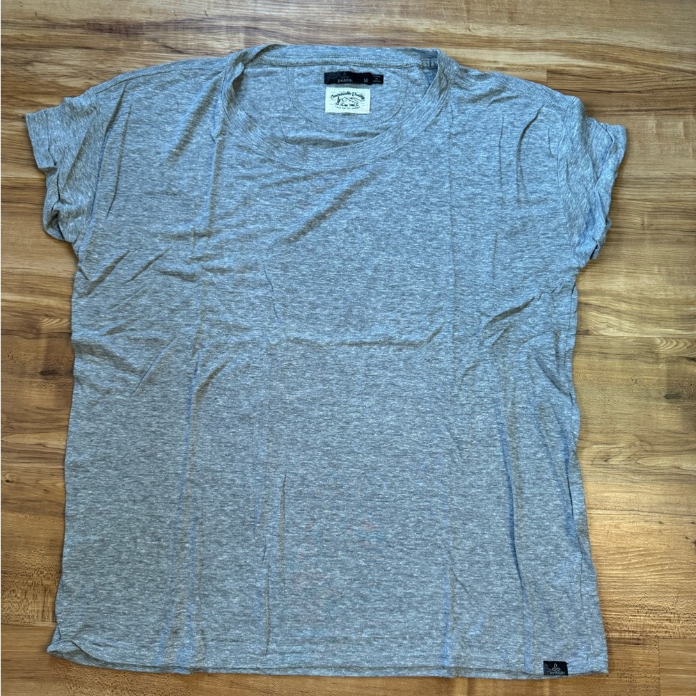 Prana Cozy Up T-Shirt - Heather Grey